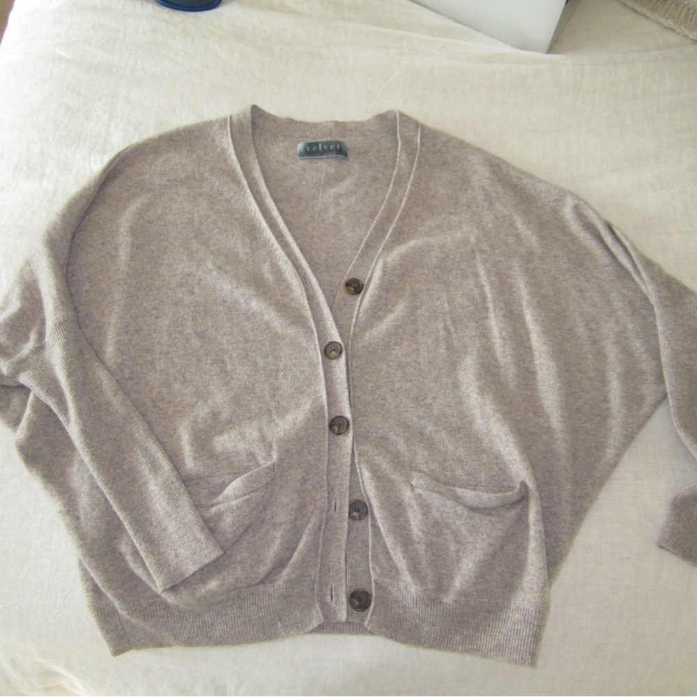 Velvet by Graham & Spencer Cashmere Cardigan